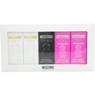 Image of Moschino Miniature Collection Set by for Unisex 5 Pc Mini Gift 2 x 0.17oz Toy Bubble Gum EDT Spray, EDP Boy Spray