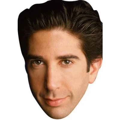 Image of FoxyPrinting Ross Friends Celebrity Cardboard Party Face Mask Fancy Dress