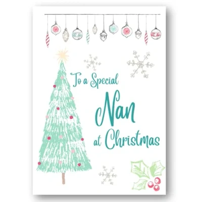 Image of Second Ave Nan Christmas Tree Xmas Holiday Festive Greetings Card