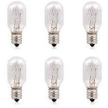 Image of Royalux Sewing Machine Appliance Replacement Light Bulb 15W E12 SES Warm White 2700K Incandescent Dimmable 6PACK