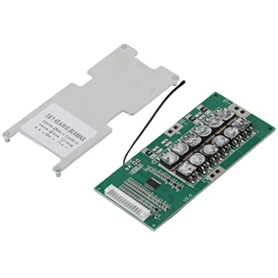 Image of Lithium Battery Protection Board, Li ion Module, 14S 45A BMS PCB Board with Balance Charging 3.7V