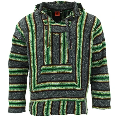 Image of LOUDelephant Recycled Mexican Baja Jerga Hoody Grey Green (XX Large)