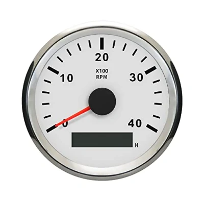 Image of ELING Tachometer RPM Gauge With Hour Meter For Car Truck Boat Yacht 0 4000RPM 85mm Backlight