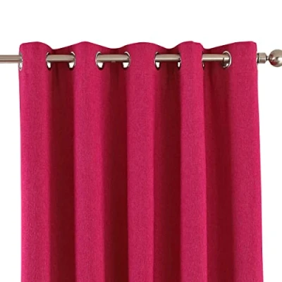 Image of Riva Home Eclipse Blackout Eyelet Curtains, Polyester, Pink, 90 x 54 (229 137 cm)