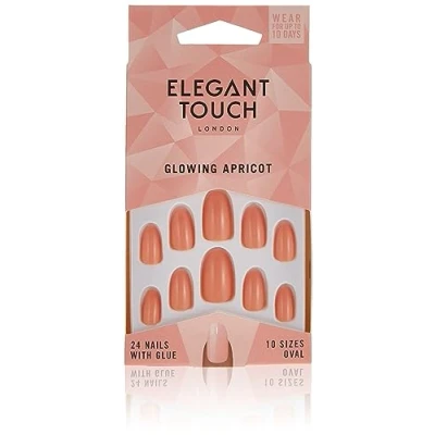 Image of Elegant Touch Core Colour Glowing Apricot Nail Design