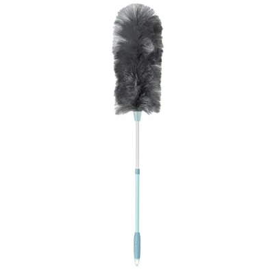 Image of VIGAR Static Cleaning Duster with extendable Stick, Grey and Turquoise, Mediano