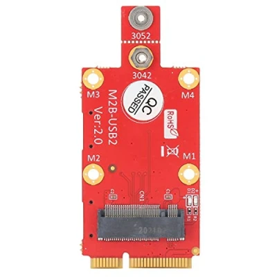 Image of Mini PCIe M.2 Adapter, 3042/3052 Key B to PCI E Adapter Card Wireless Network Converter, Support SIM Push Connector, for Laptop/Desktop/PC