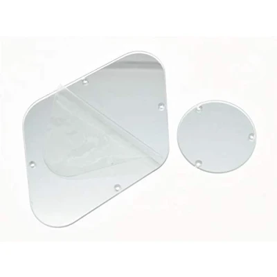 Image of Dopro LP Rear Control Plate Switch Cavity Cover For USA Les Paul Zebra Stripe