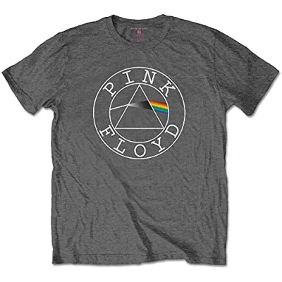 Image of Pink Floyd Kids T Shirt Circle Band Logo Official Charcoal Grey (Ages 3 14 yrs) L