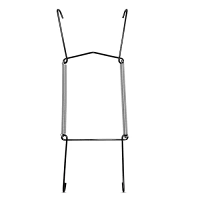 Image of WINSOME Invisible Plate Hangers for Wall Decorative Dish Display Holders Hanging Wires Spring Hook Holder Fit to Hang on (Black Hanger, 25 36 cm (10 14 Inch))