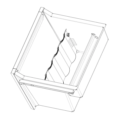 Image of Electrolux AEG 2265426045 drawer complete,neutral,738, 3