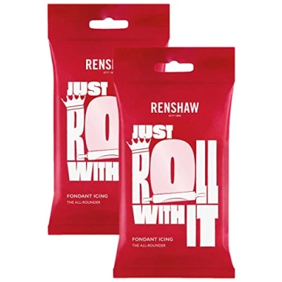 Image of Renshaw Baby Pink Ready to Roll Icing 500g (Multipack 2X 250g)