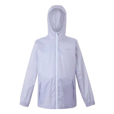 Image of Regatta Kids Lightweight Pack It Waterproof Packaway Jacket Lilac Thistle Hint, Size: 5 6 Years