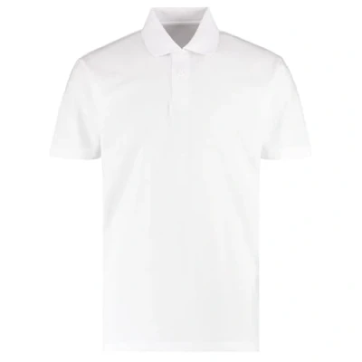 Image of Kustom Kit Mens Short Sleeve Polo Shirts, White, XXXX Large. KK422