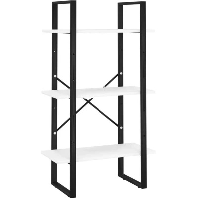 Image of vidaXL Storage Shelf White 60x30x105 cm Engineered Wood