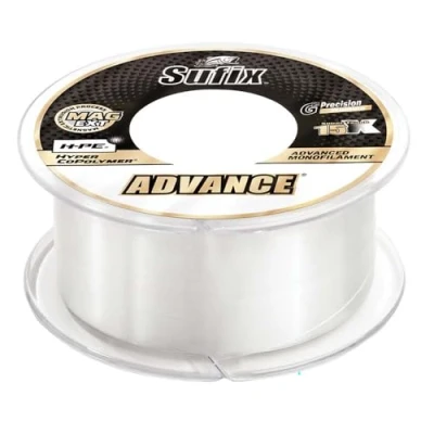 Image of Sufix, Advance Monofilament Line, 20 lbs Tested.018&quot; Diameter, 330 Yards, Clear