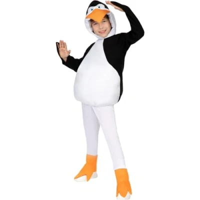 Image of Funidelia Madagascar Penguin Costume for boys and girls Cartoons, Madagascar, Films &amp; Series kids accessory fancy dress props Halloween, carnival parties Size 5 6 years