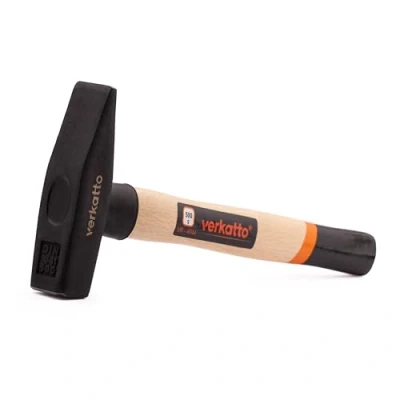 Image of Mivos Engineer&#039;s Hammer 500 g with Wooden Handle Mechanic&#039;s Forged Head Weight Workshop DIN 1041 HRC: 50 55