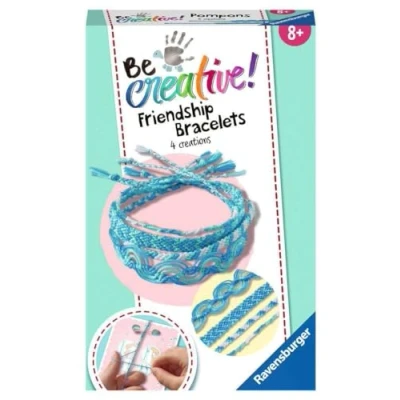 Image of Ravensburger 18248 Be Creative Friendship Ribbons, DIY for Children from 8 Years, Blue, Neue Version