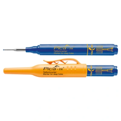 Image of Pica INK Blue Permanent Marker Pen for Deep Holes Fine Tip 150 41