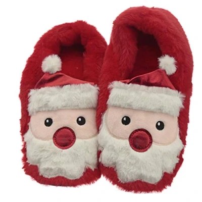 Image of Puckator Christmas Santa Plush Toesties Heat Pack Warmer Slippers House Slipper Sliders For Women Men Slip On Slides Ladies Flip Flops Sleepers Footwear