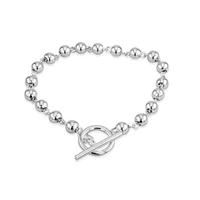 Image of Tuscany Silver Women&#039;s Sterling Angle Wings Charms T Bar Bracelet of 19cm/7.5&quot;