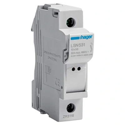 Image of Sectionable Fuse Holder (LSN531) Type L38 1P 32A 1 Module 690V with Melting Indicator