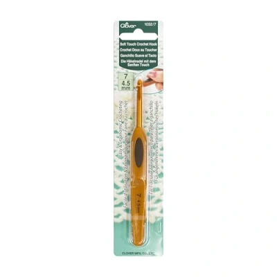Image of Clover Soft Touch Crochet Hook: 4.50mm, Other, Multicoloured, 4.5mm