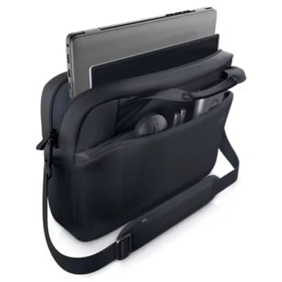 Image of Dell EcoLoop Pro Slim Briefcase 15 CC5624S, 100% recycled plastic, 15.6&quot;, 600D fabric, Polyester, foam, Weather resistant, dirt padded sleeve, luggage pass through, reflective accent