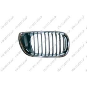 Image of 51137030546, 51137042962 Radiator Grill PRASCO Premium BM0202003 Right Chromed black chrome BMW: 3 Saloon, Touring