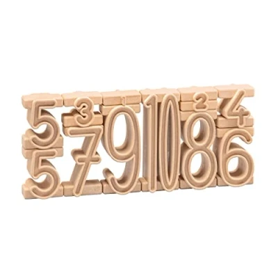 Image of WISSNER R80020.000 Tower Numbers Starter Set (11 pcs), Natural Colours