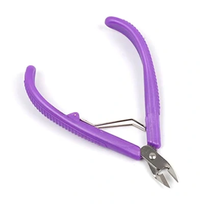 Image of Diagonal Pliers Mini Cable Wire Cutters Clamp Electrical for Cut Electronic Feet Trimming Cutting Small Jewelry Making