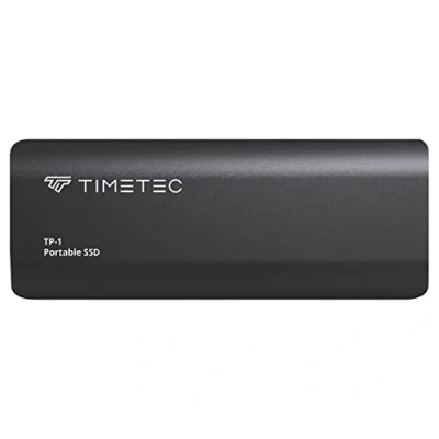 Image of Timetec Portable External SSD USB3.2 Gen2 Type C Up to 560MB/s Ultra Light Aluminum Mini Solid State Drive with USB A Cable/USB adapter Desktops/Laptop/Mac/Mobile Black (2TB)