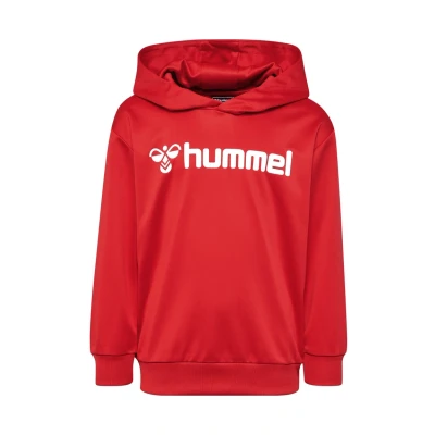 Image of hummel Unisex Children&#039;s Hmllogo Hoodie Kids Hooded Sweatshirt True Red