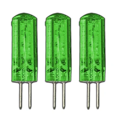Image of PB Versand 3x G4 LED 1.5 Watt Dimmable Lamp Green 12 V DC 24 SMD Dimmer Light