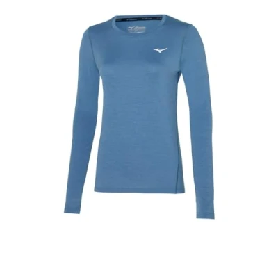 Image of Mizuno Women&#039;s Impulse Core LS Tee Running, Copen Blue, S