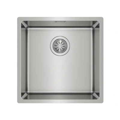Image of Teka 115000007 Kitchen Sink Made of Stainless Steel with a Single Bowl Linea RS15 40.40 3½ W/OVF SP 115000007, Grey, einheitsgröße