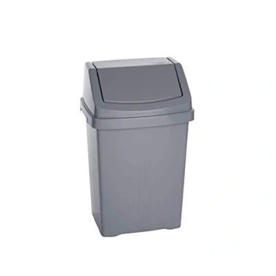 Image of 2 x CASA 25L Swing BIN Silver, Multi Colour, 25Lt Large Waste