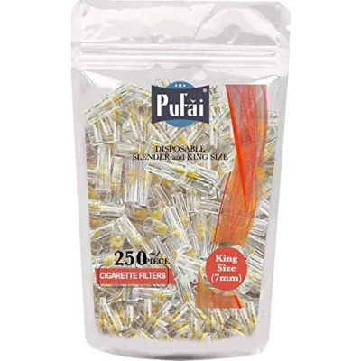 Image of Pufai Slender Cigarette Holder Filters 7 mm King Size 250 Per Pack