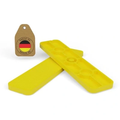 Image of FUX 100 Pcs. Packers, 100mm x 24mm 1 6mm, Plastic Packers and shims, Glazing Window spacers (4mm)