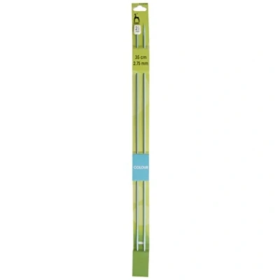Image of Pony Coloured: Knitting Pins: Single Ended: Anodised Aluminium: 35cm x 2.75mm, Multicolor, 2.75mm