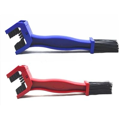 Image of Oldbones Motorcycle &amp; Bike Universal Chain Grunge Cleaning Brush（2 PACK） Red + blue