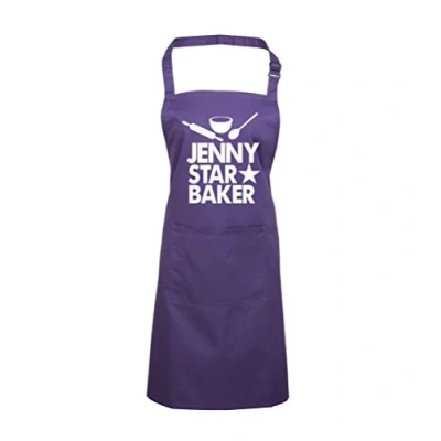 Image of Edward Sinclair PERSONALISED Star Baker PURPLE Cooking Baking Apron