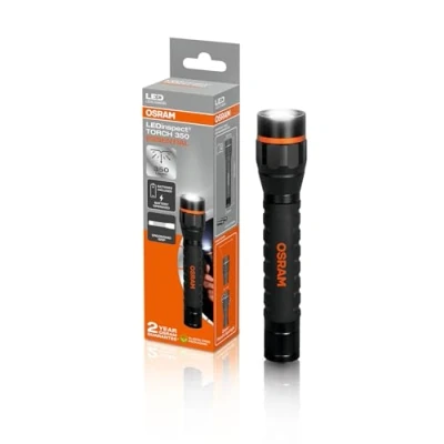 Image of OSRAM LEDinspect torch 350 ESSENTIAL, zoom function, 350lm brightness, 6500K, 3 light modes, LED inspection