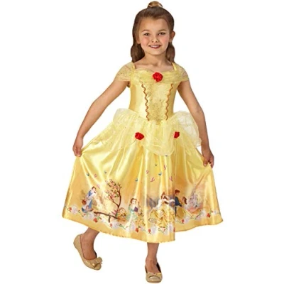 Image of Rubie&#039;s Official Disney Princess Belle Dream Girls Costume, Childs Size Medium Age 5 6 Years