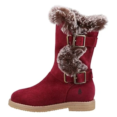 Image of Hush Puppies Women&#039;s Mini Megan Fashion Boot, Burgundy, 13 UK
