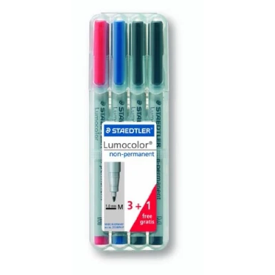 Image of Staedtler Lumocolor Non Permanent Markers Bonus Pack, 315WP4P