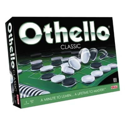 Image of IDEAL Othello Classic Game: a minute to learn… lifetime master! Family Strategy Game For 2 Players Ages 7+