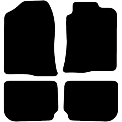 Image of Carsio Tailored Carpet Car Floor Mats For Toyota Avensis 2003 2009 (no fixings) Fit Mat Complete Accessory Black Custom Fitted All Weather, Anti Slip Backing &amp; Trim