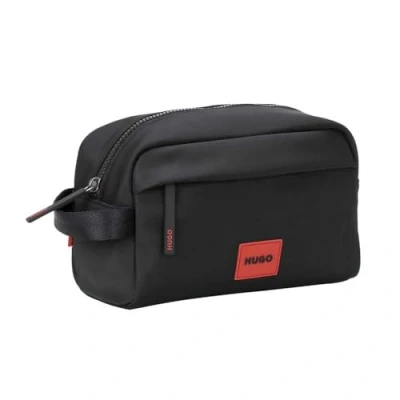 Image of HUGO Ethon Washbag Unisex Wash bag, Size: One Size, Black